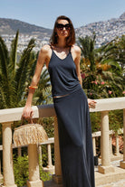 Boneqa Barcelona-Modal Karışımlı Siyah Etek-Etek-3-roqelvaxirum.shop