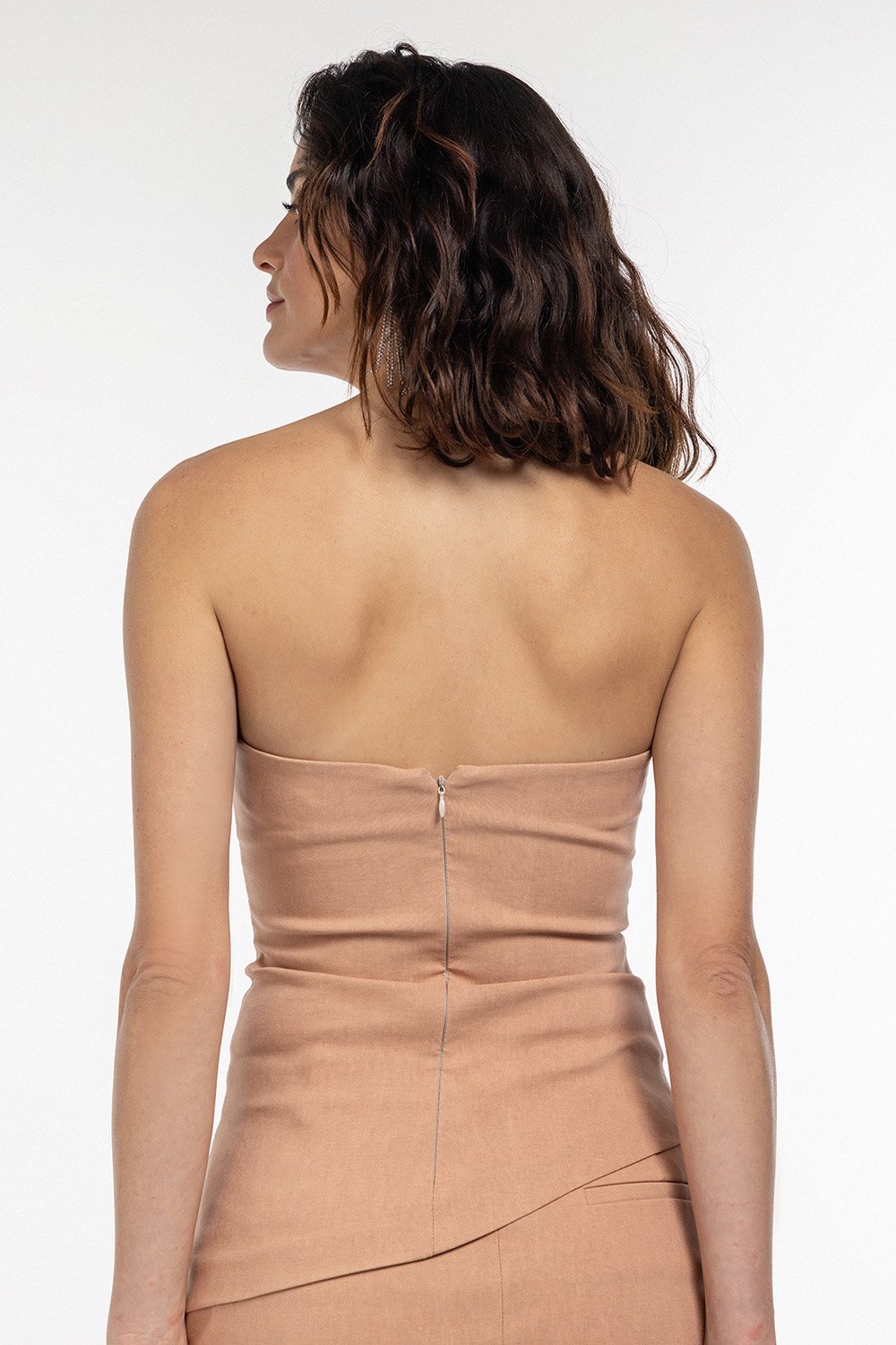 Boneqa Barcelona-Mokka Straplez Top-Elbise-7-roqelvaxirum.shop
