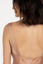 Boneqa Barcelona-Sırt Dekolteli Robalı Mokka Elbise-Elbise-6-roqelvaxirum.shop