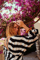 Boneqa Barcelona-Zebra Desenli Elbise-Elbise-9-roqelvaxirum.shop