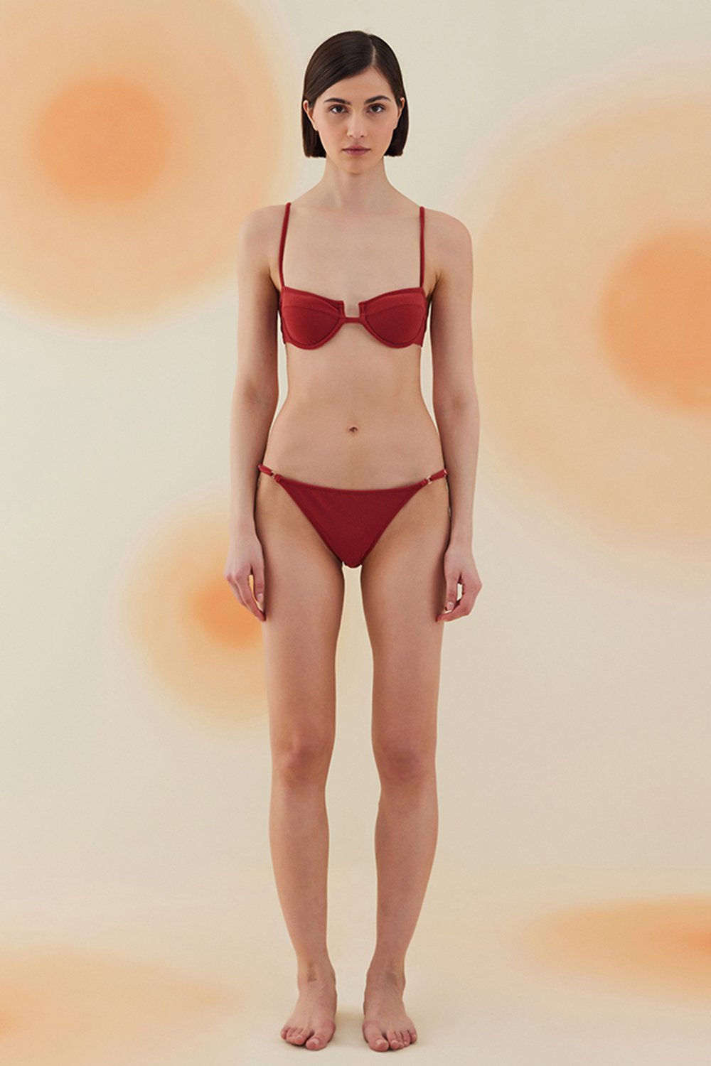 Bonesta-Acacia Burgundy Terry Kaplı Balenli Bikini Takımı-Bikini & Mayo-1-roqelvaxirum.shop