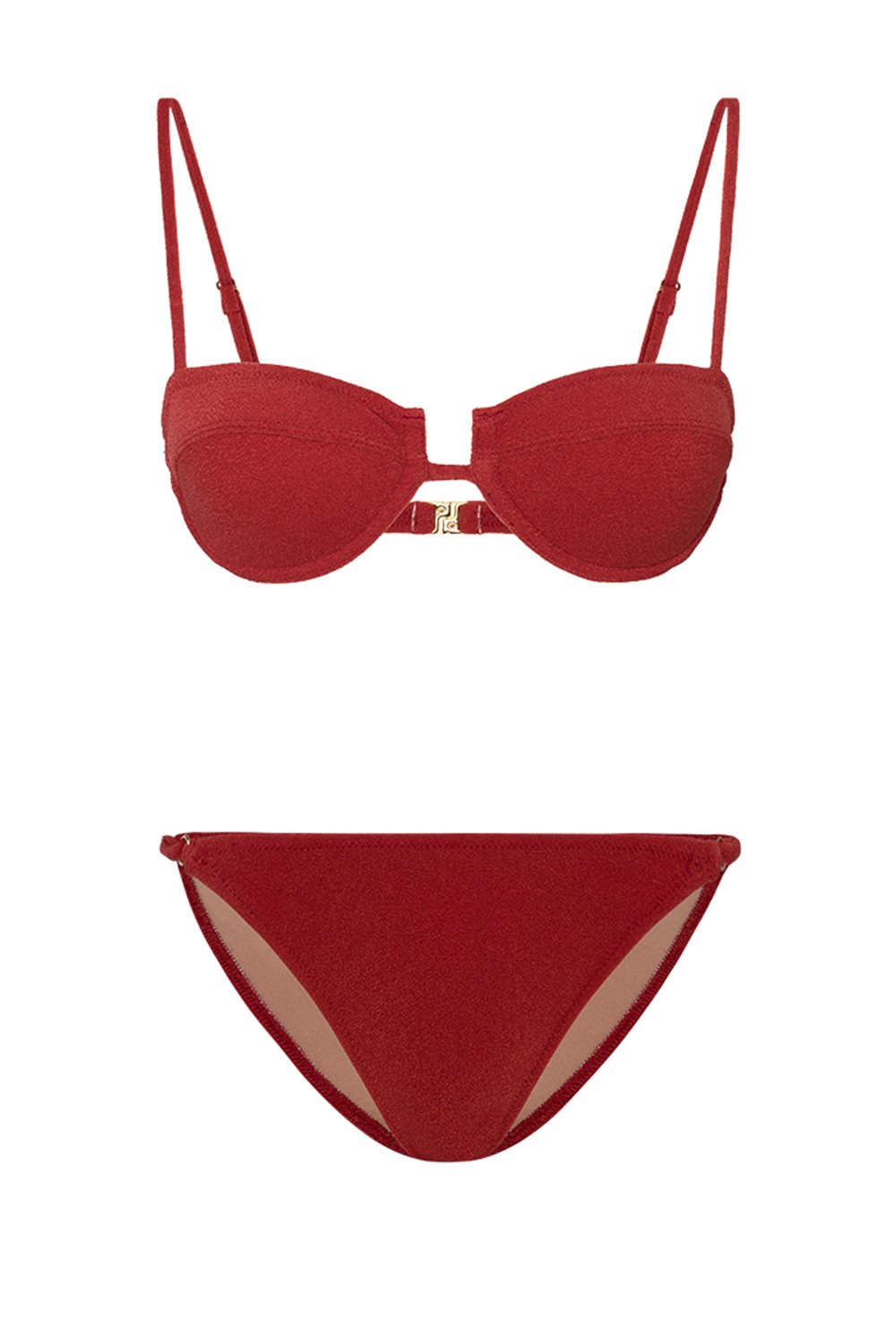 Bonesta-Acacia Burgundy Terry Kaplı Balenli Bikini Takımı-Bikini & Mayo-4-roqelvaxirum.shop