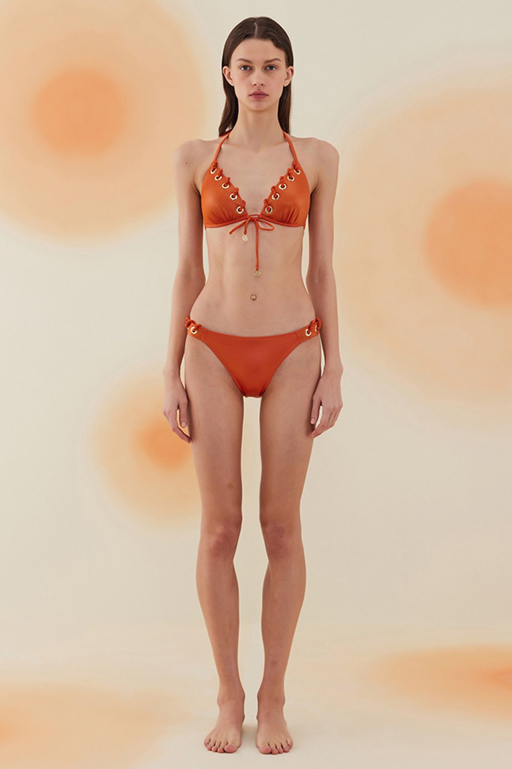 Bonesta-Aeolian Flame Orange Kuşgözlü Üçgen Bikini Takımı-Bikini & Mayo-1-roqelvaxirum.shop