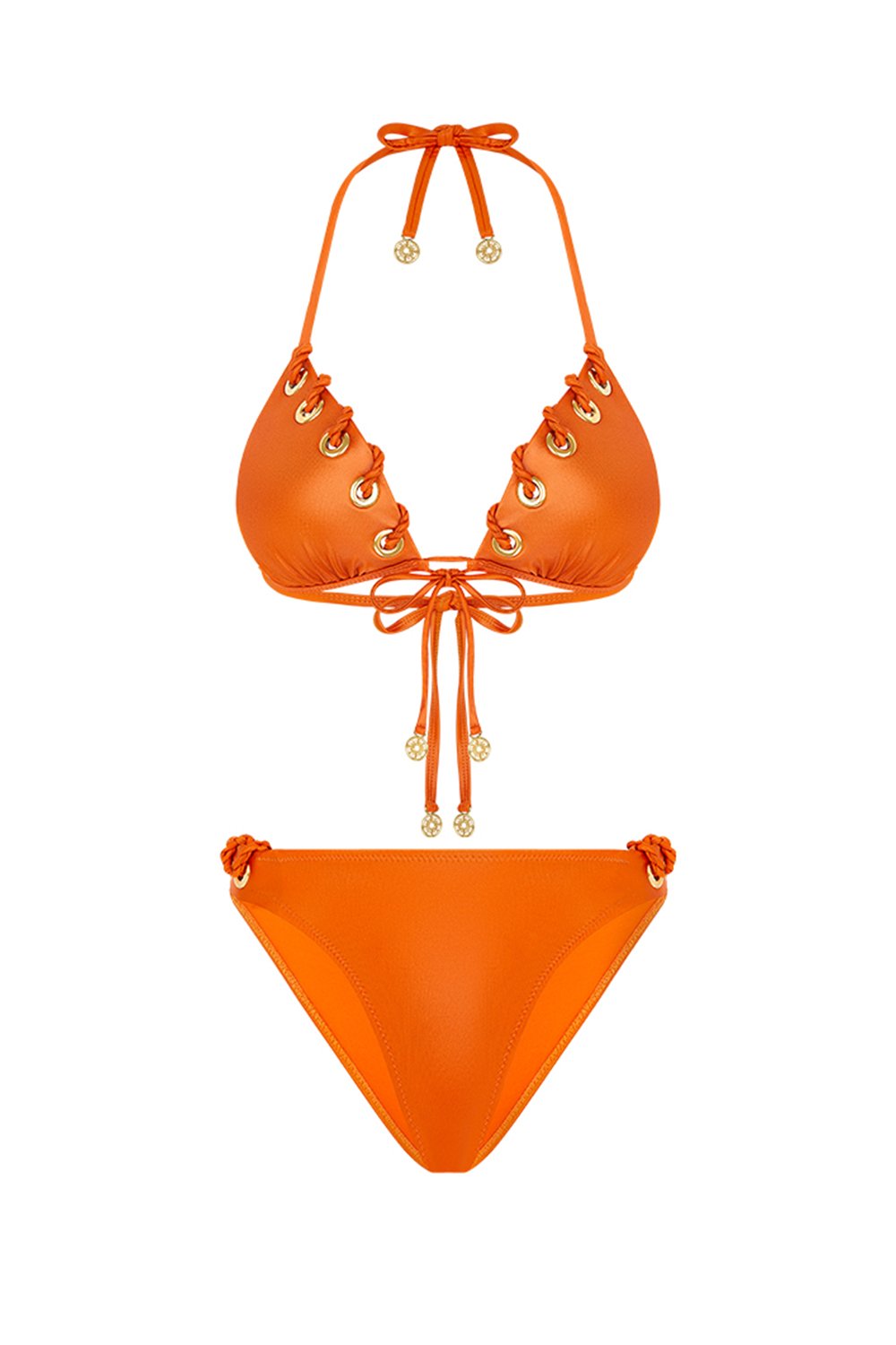 Bonesta-Aeolian Flame Orange Kuşgözlü Üçgen Bikini Takımı-Bikini & Mayo-4-roqelvaxirum.shop