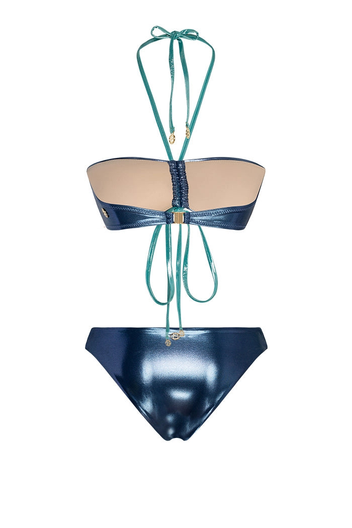 Bonesta-Agrizate Shiny Aqua And Royal Blue Çift Renk Straplez Bikini Takımı-Bikini & Mayo-2-roqelvaxirum.shop