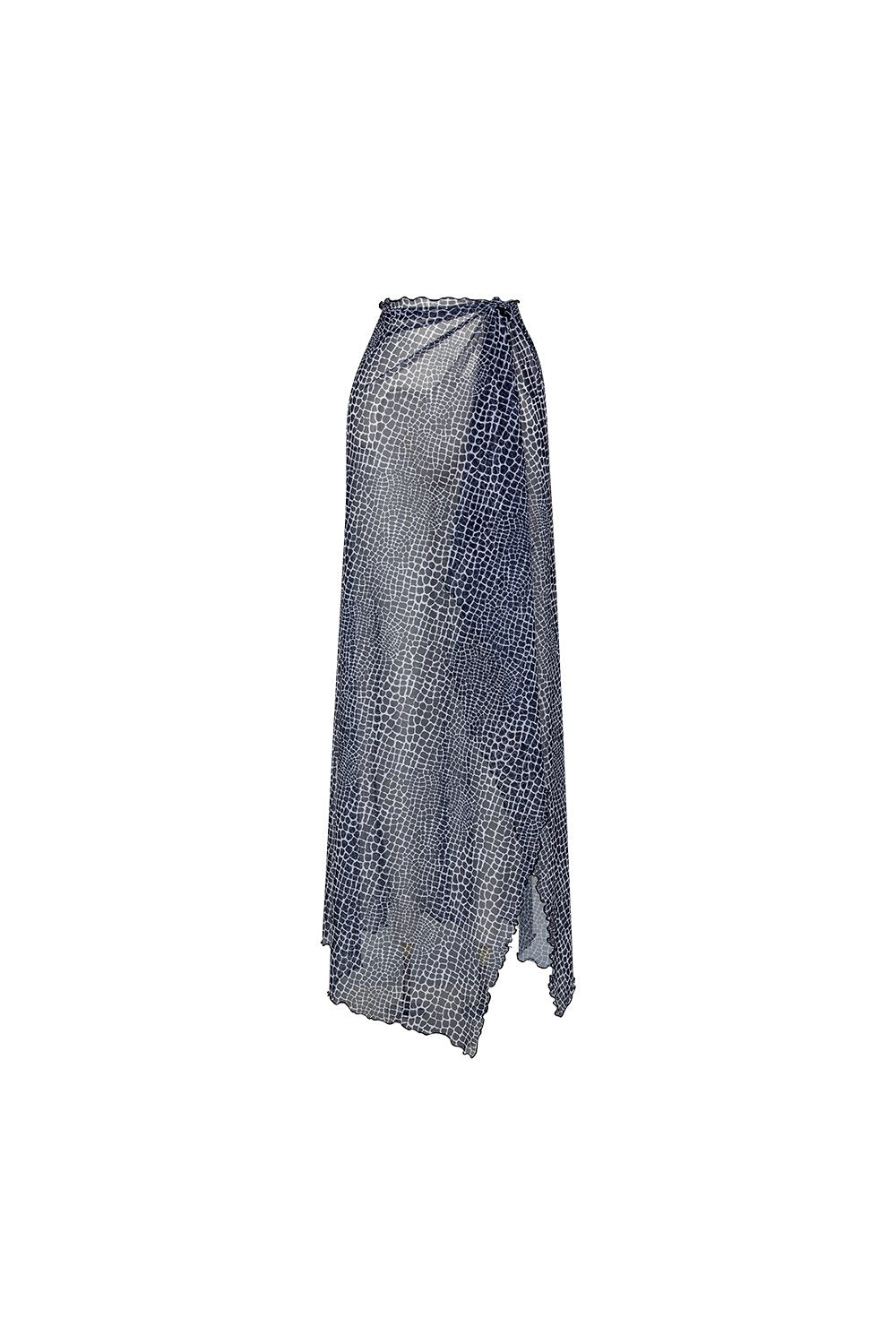 Bonesta-Alessia Mozaik Desenli Bağcıklı Uzun Pareo Etek-Pareo & Bandana-1-roqelvaxirum.shop