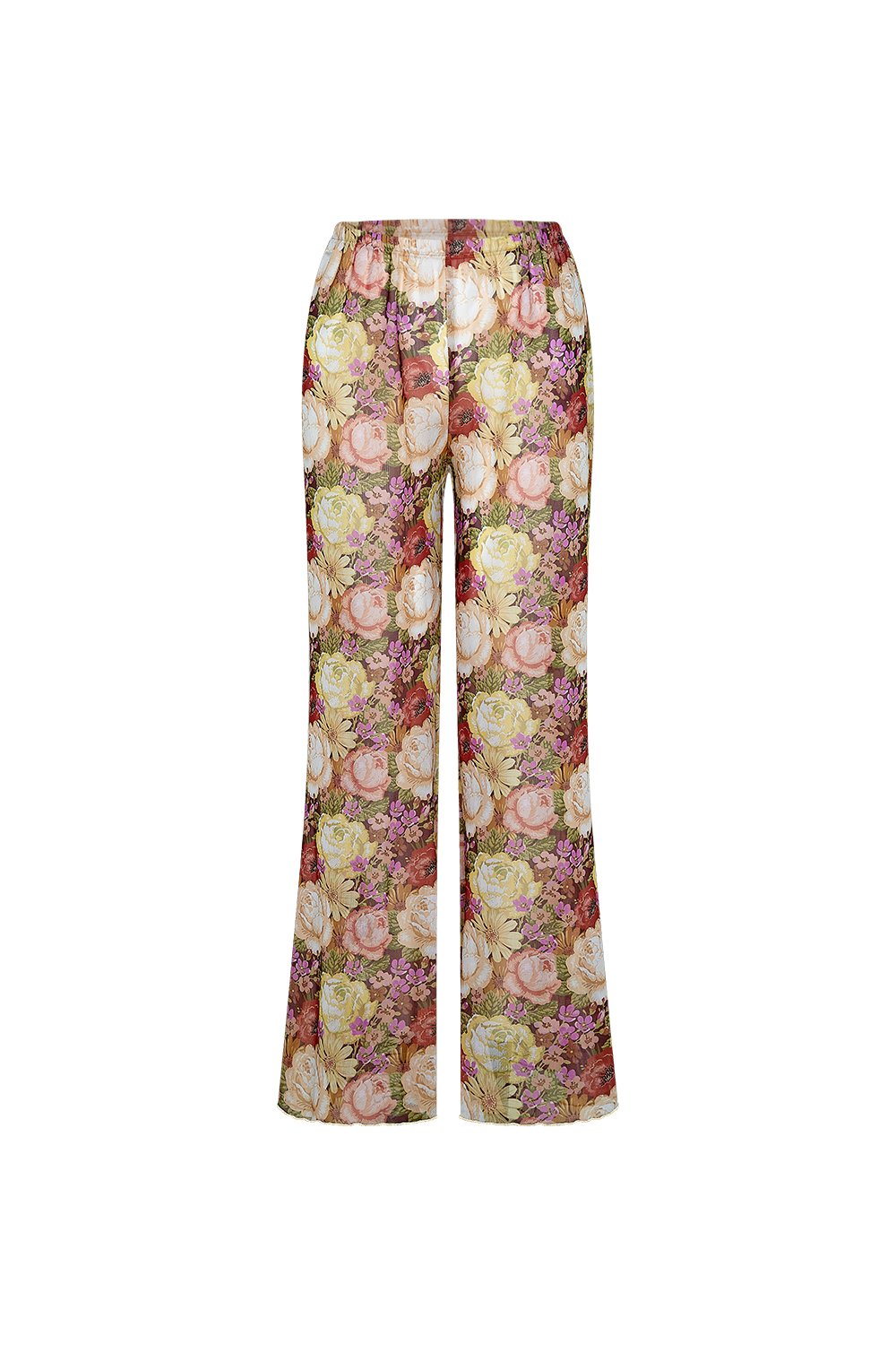 Bonesta-Alvara Renkli Pastel Çiçek Desenli Pantolon Pareo-Pareo & Bandana-1-roqelvaxirum.shop
