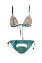 Bonesta-Amargosa Shiny Aqua And Royal Blue Çift Renk Üçgen Bikini Takımı-Bikini & Mayo-2-roqelvaxirum.shop