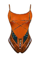 Bonesta-Atyrau Aztec Ethnic Pattern Aksesuarlı Askılı Kare Yaka Mayo-Bikini & Mayo-5-roqelvaxirum.shop