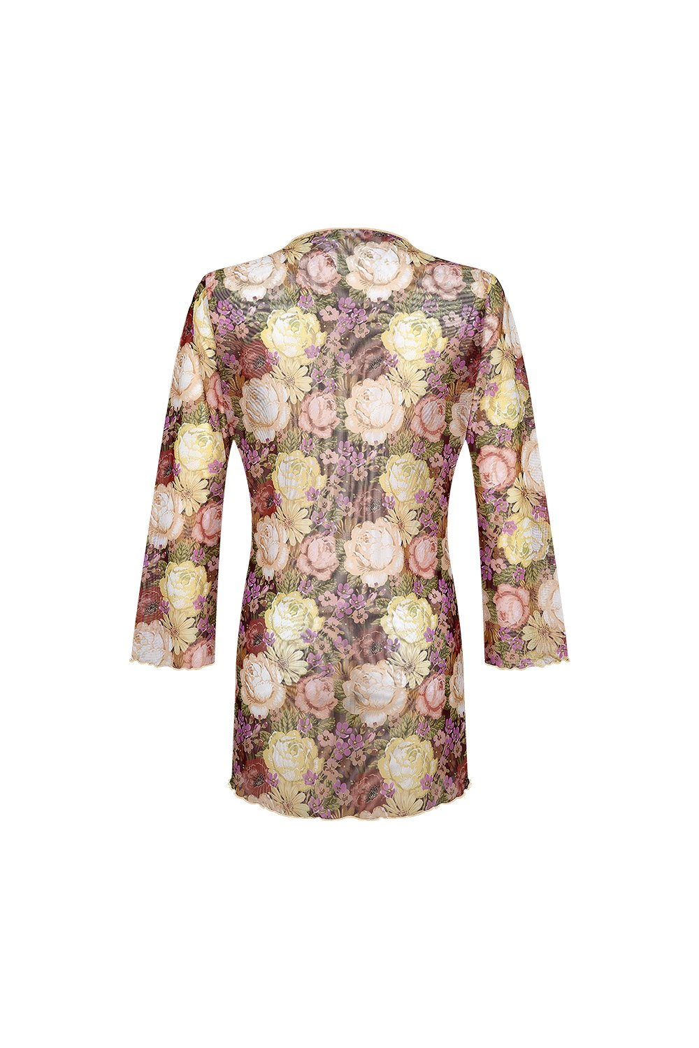 Bonesta-Bellanca Renkli Pastel Çiçek Önü Büzgülü Gömlek Pareo-Pareo & Bandana-2-roqelvaxirum.shop