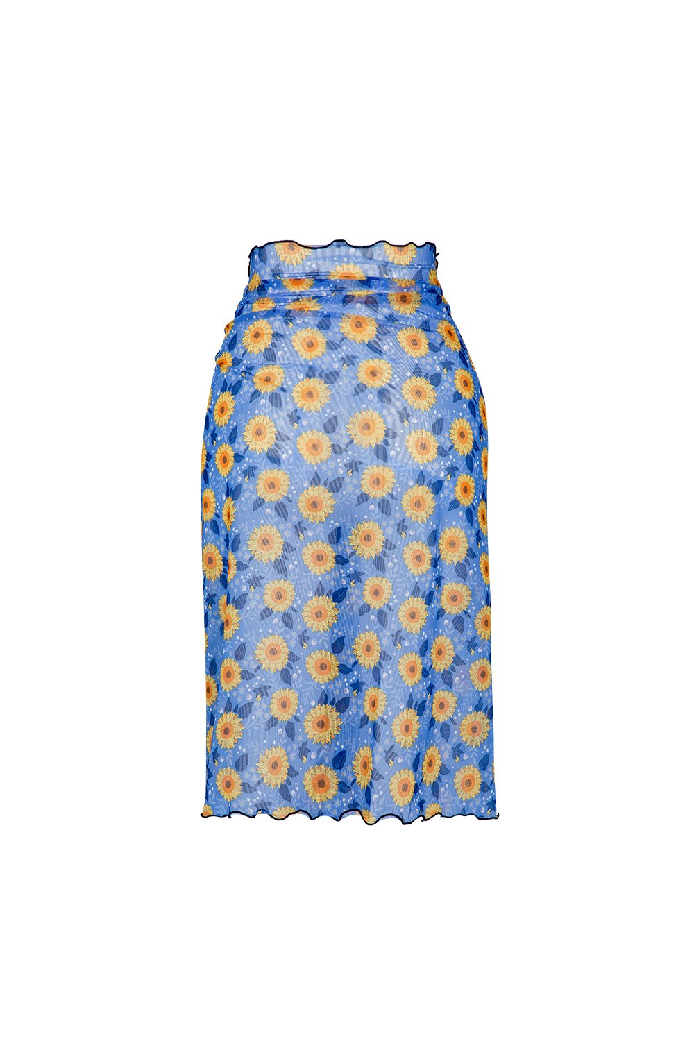 Bonesta-Callie Ayçiçeği Desenli Büzgülü Volanlı Midi Pareo Etek-Pareo & Bandana-2-roqelvaxirum.shop