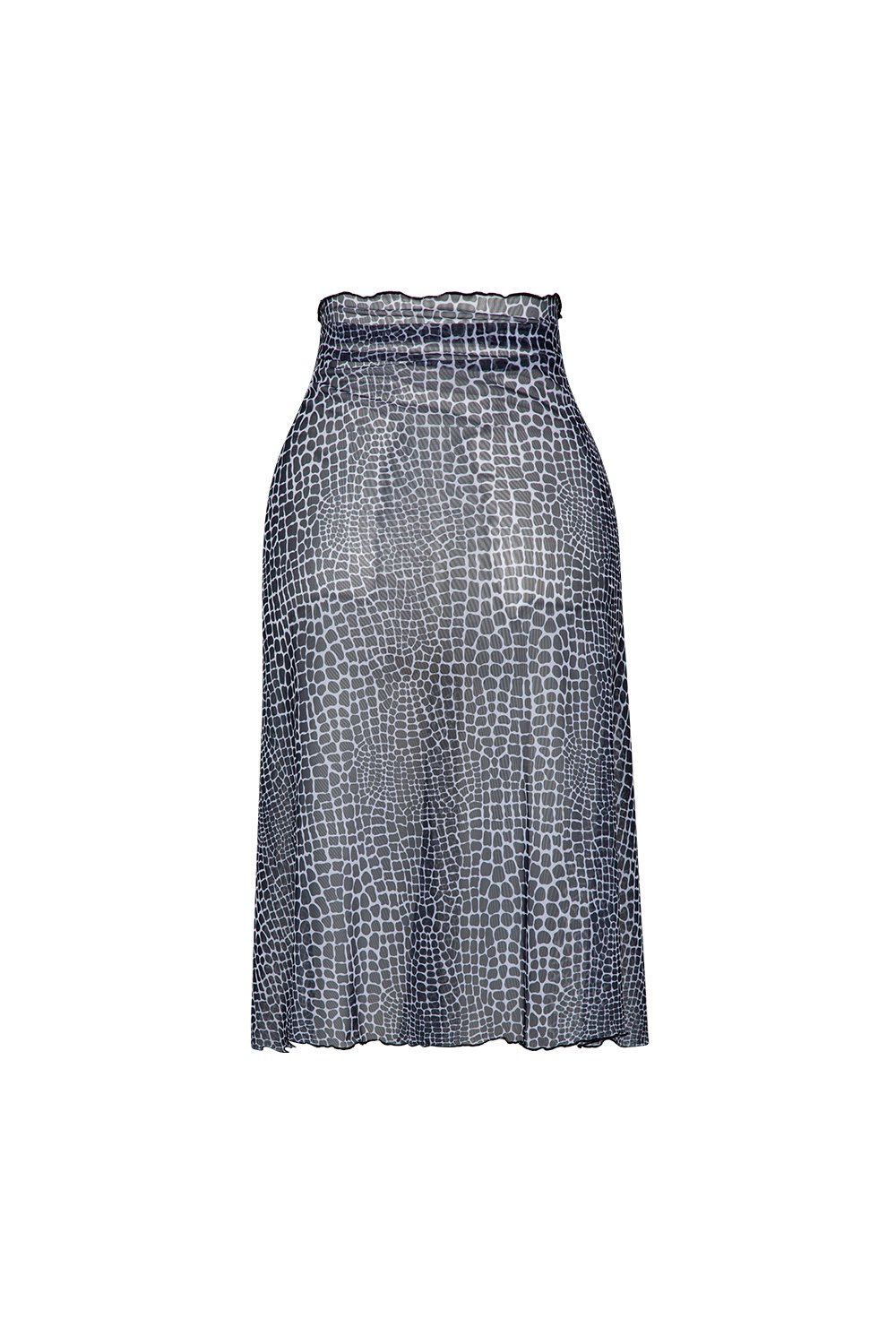 Bonesta-Callie Mozaik Desenli Büzgülü Volanlı Midi Pareo Etek-Pareo & Bandana-2-roqelvaxirum.shop