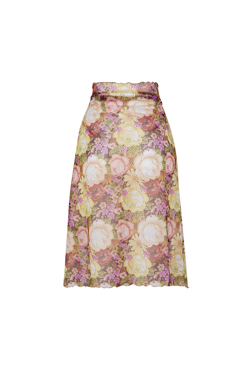 Bonesta-Callie Renkli Pastel Çiçek Desenli Büzgülü Volanlı Midi Pareo Etek-Pareo & Bandana-2-roqelvaxirum.shop