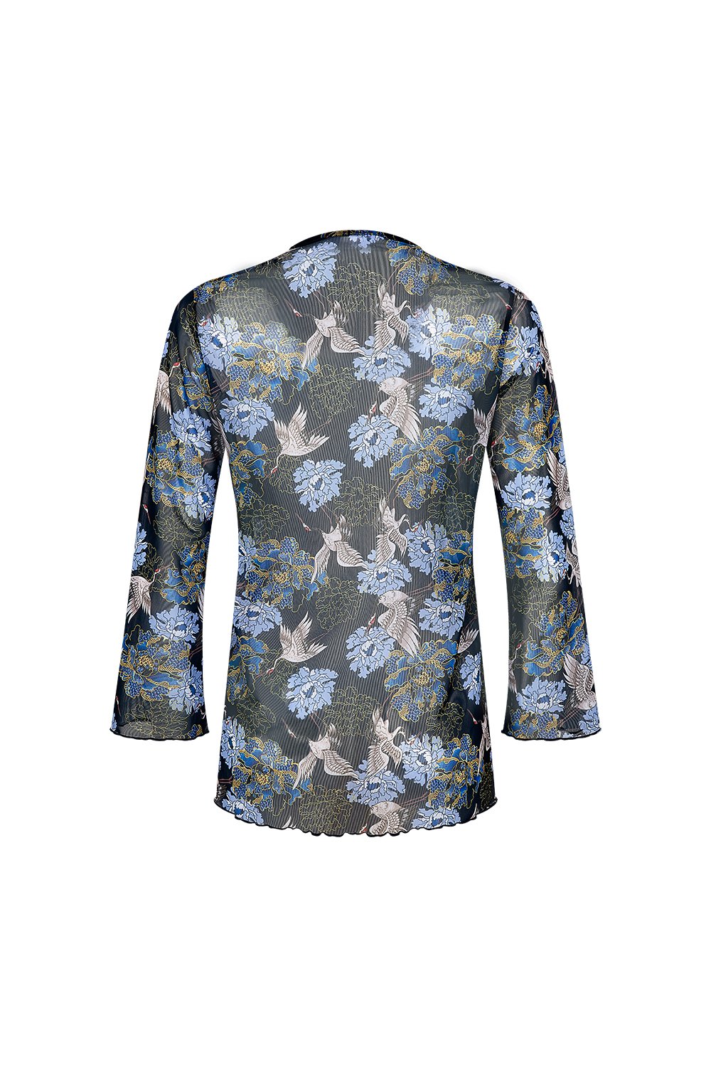 Bonesta-Cameo Kuş Desenli Önü Bağcıklı Gömlek Pareo-Pareo & Bandana-2-roqelvaxirum.shop