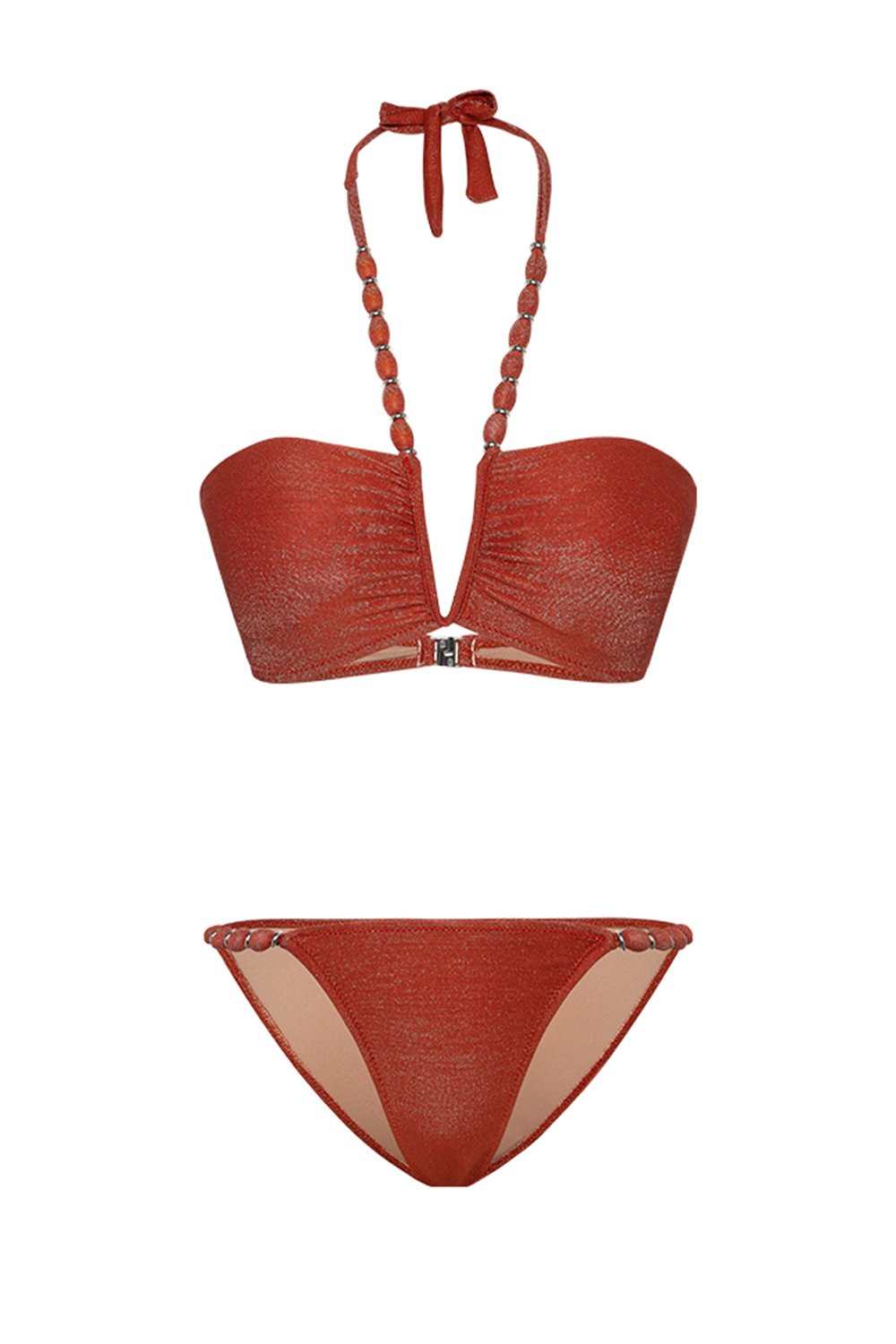 Bonesta-Carcross Ruby Red Boncuklu V Aksesuarlı Balenli Bikini Takımı-Bikini & Mayo-5-roqelvaxirum.shop