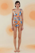Bonesta-Cholla Abstract Floral Pattern Bağcıklı V Yaka Mayo-Bikini & Mayo-1-roqelvaxirum.shop