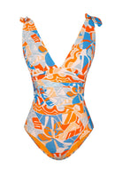 Bonesta-Cholla Abstract Floral Pattern Bağcıklı V Yaka Mayo-Bikini & Mayo-4-roqelvaxirum.shop