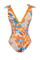 Bonesta-Cholla Abstract Floral Pattern Bağcıklı V Yaka Mayo-Bikini & Mayo-5-roqelvaxirum.shop