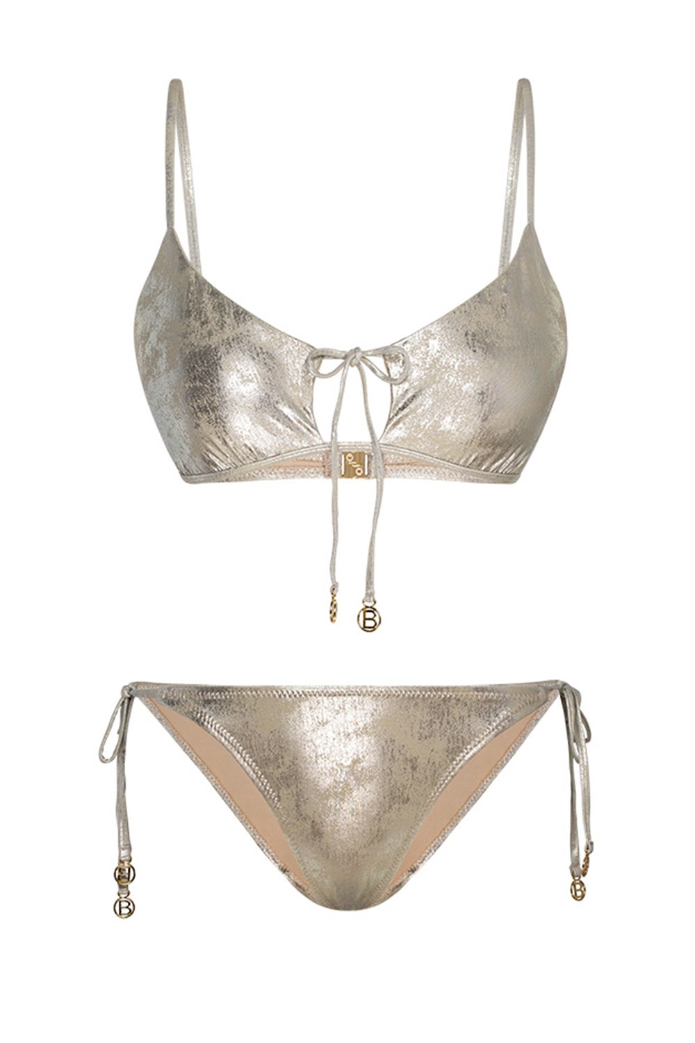 Bonesta-Curab Shiny Sonic Silver Bağcıklı Askılı Bikini Takımı-Bikini & Mayo-4-roqelvaxirum.shop