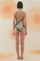Bonesta-Dainakil Phantom Snake Pattern Bağcıklı V Yaka Mayo-Bikini & Mayo-3-roqelvaxirum.shop