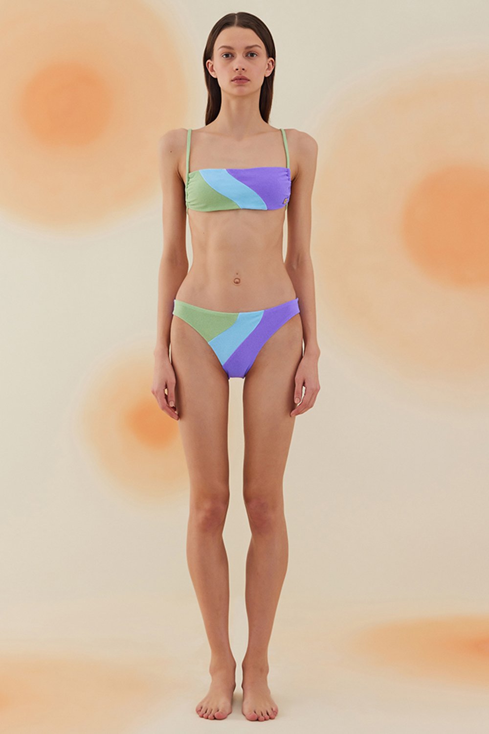Bonesta-Flat Pistachio Green Terry Straplez Bikini Takımı-Bikini & Mayo-1-roqelvaxirum.shop