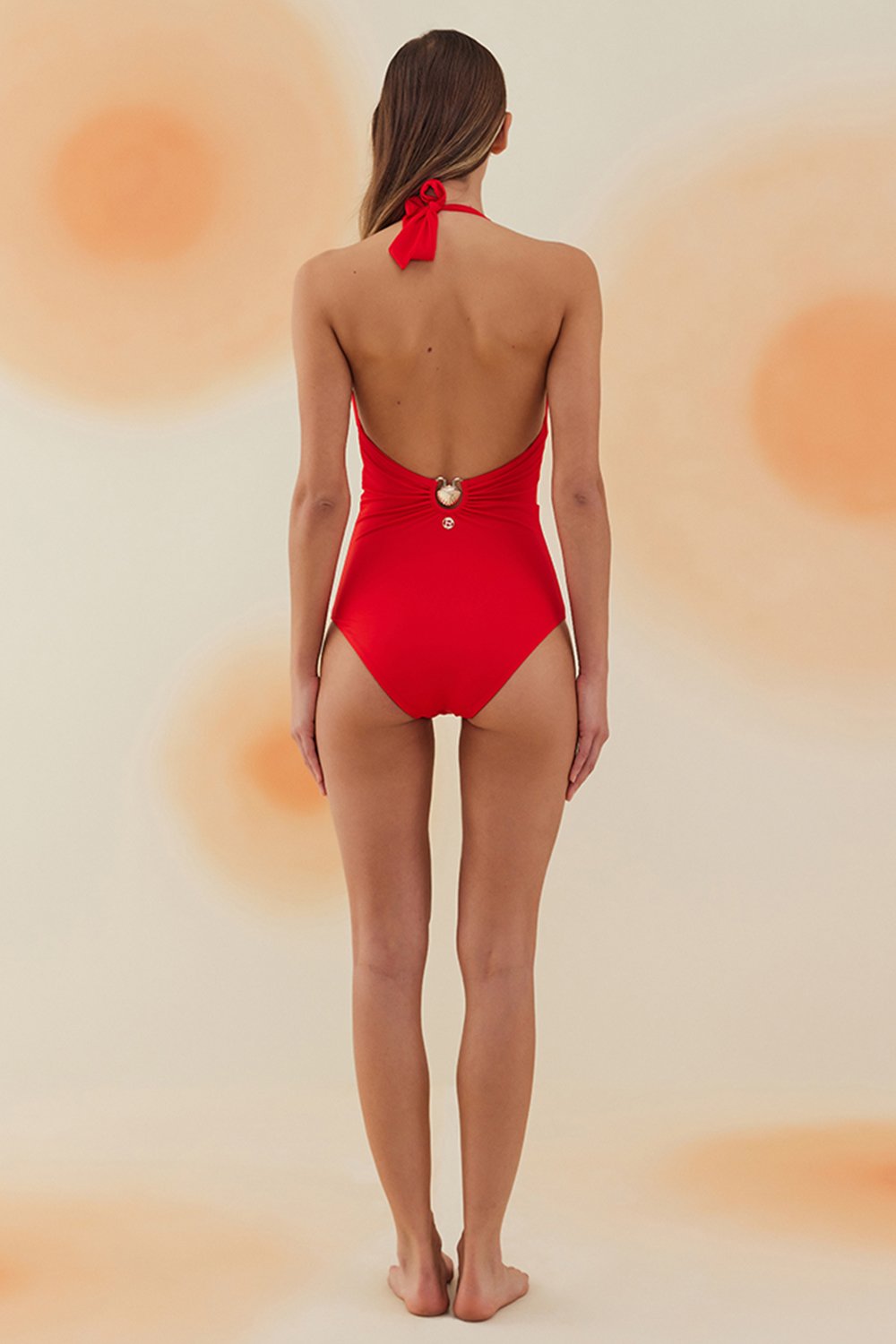 Bonesta-Gibson Scarlet Red Deniz Kabuklu Boyundan Bağlamalı Mayo-Bikini & Mayo-3-roqelvaxirum.shop