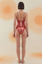 Bonesta-Glory Shiny Terracota Red Bağcıklı V Yaka Mayo-Bikini & Mayo-2-roqelvaxirum.shop