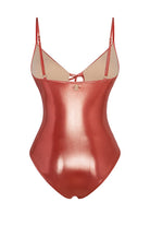 Bonesta-Glory Shiny Terracota Red Bağcıklı V Yaka Mayo-Bikini & Mayo-4-roqelvaxirum.shop