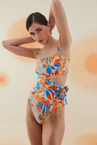 Bonesta-Gobi Abstract Floral Pattern Askılı Kemerli Mayo-Bikini & Mayo-3-roqelvaxirum.shop