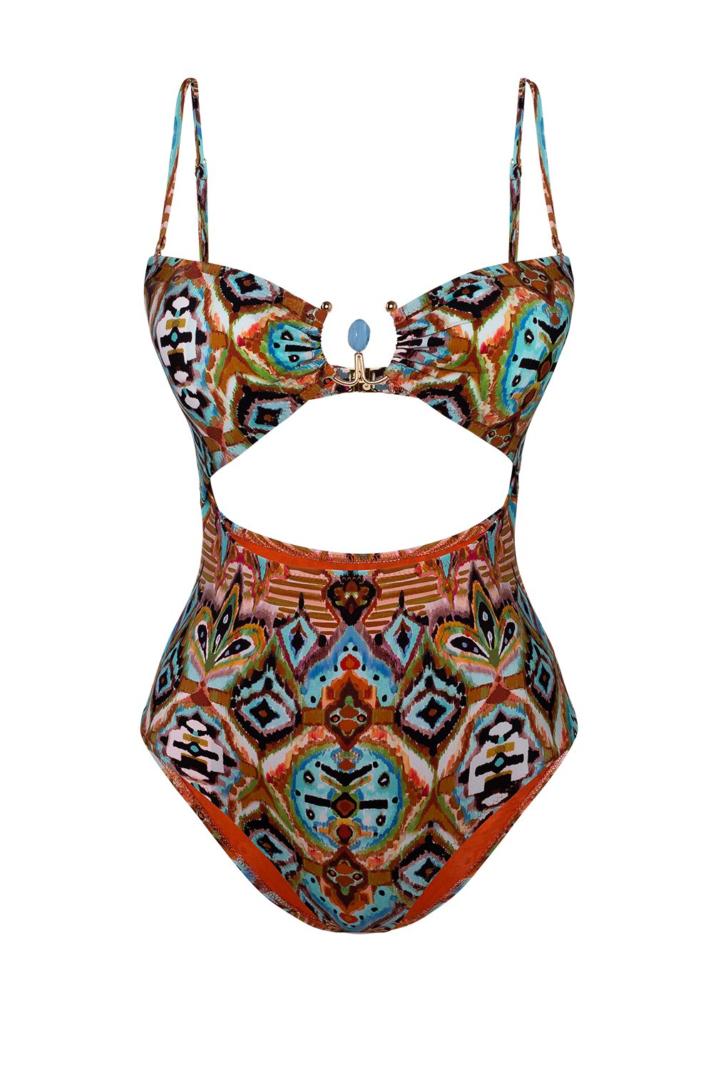 Bonesta-Halula Tapa Ethnic Pattern Aksesuarlı Pencereli Kaplı Mayo-Bikini & Mayo-4-roqelvaxirum.shop