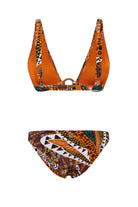 Bonesta-Kuiper Aztec Ethnic Pattern Aksesuarlı V Yaka Üçgen Bikini Takımı-Bikini & Mayo-5-roqelvaxirum.shop