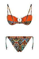 Bonesta-Lunette Tapa Ethnic Pattern Aksesuarlı Straplez Bikini Takımı-Bikini & Mayo-4-roqelvaxirum.shop