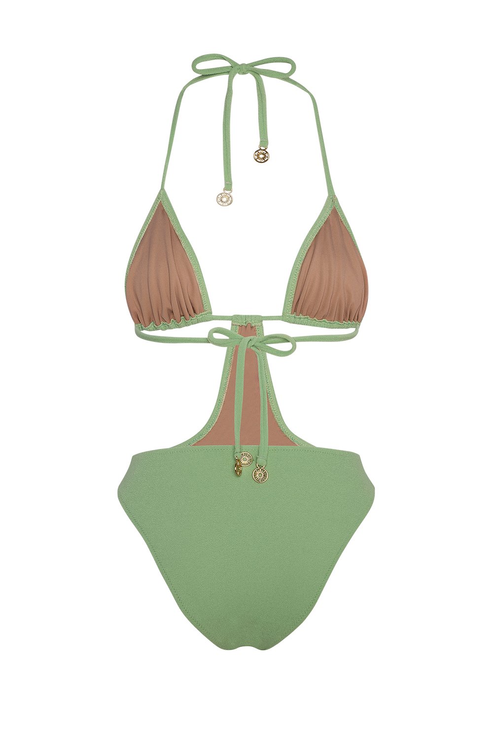 Bonesta-Mesquite Pistachio Green Terry Üçgen Asimetrik Mayo-Bikini & Mayo-6-roqelvaxirum.shop