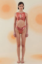Bonesta-Pimenta Shiny Terracota Red Halter Kesim Mayo-Bikini & Mayo-1-roqelvaxirum.shop
