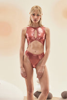Bonesta-Pimenta Shiny Terracota Red Halter Kesim Mayo-Bikini & Mayo-9-roqelvaxirum.shop