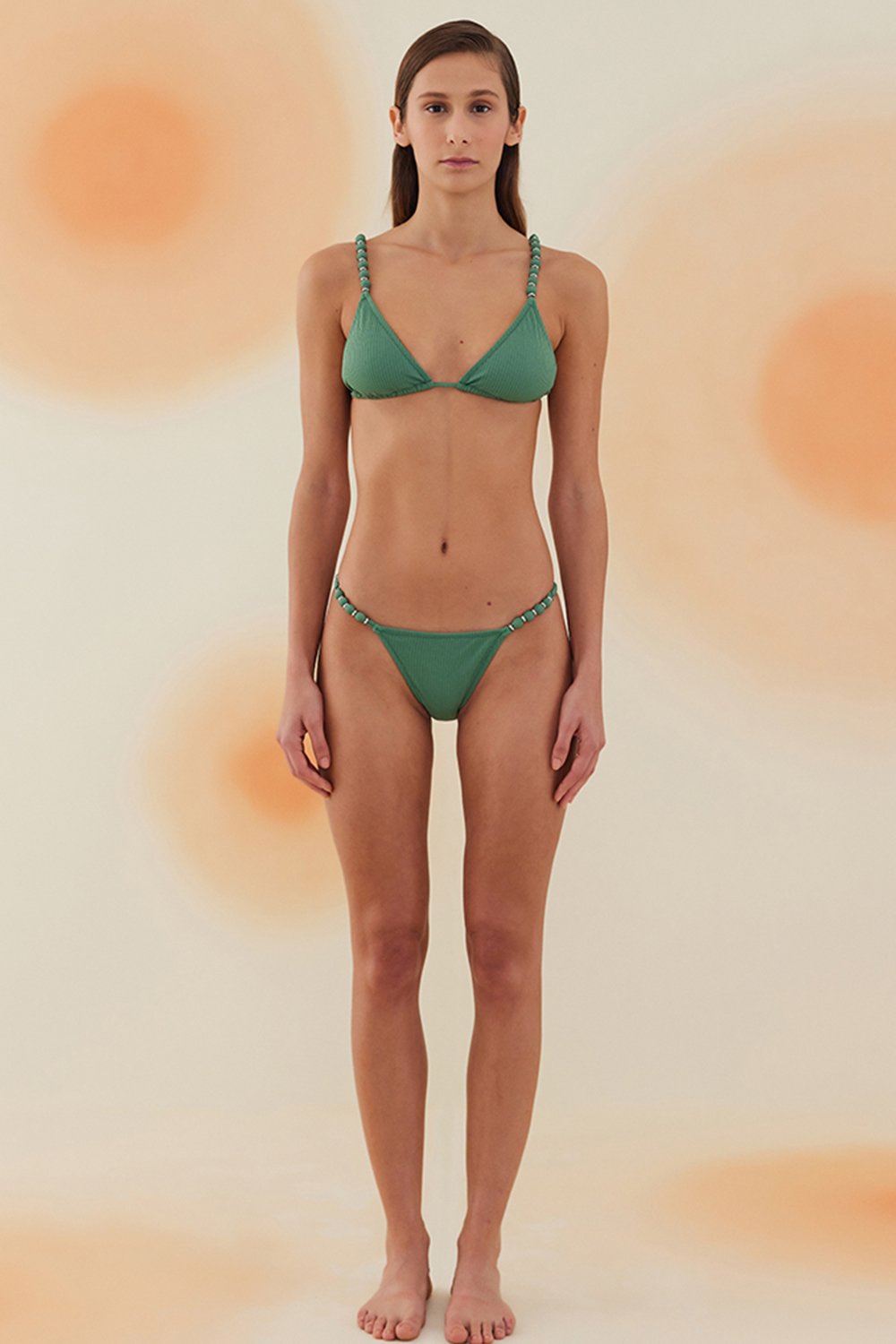 Bonesta-Reales Emerald Green Boncuklu Üçgen Bikini Takımı-Bikini & Mayo-1-roqelvaxirum.shop