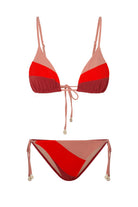 Bonesta-Saguaro Burgundy Terry Üçgen Bikini Takımı-Bikini & Mayo-5-roqelvaxirum.shop