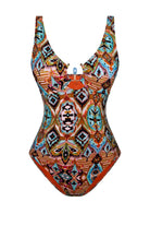 Bonesta-Sebka Tapa Ethnic Pattern Aksesuarlı V Yaka Mayo-Bikini & Mayo-4-roqelvaxirum.shop
