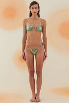 Bonesta-Sechura Shiny Tea Green Halka Aksesuarlı Straplez Bikini Takımı-Bikini & Mayo-1-roqelvaxirum.shop