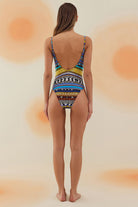 Bonesta-Selte Navajo Ethnic Pattern Aksesuarlı Askılı Mayo-Bikini & Mayo-3-roqelvaxirum.shop