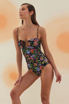 Bonesta-Storm Botanical Flower Pattern U Aksesuarlı Balenli Mayo-Bikini & Mayo-2-roqelvaxirum.shop