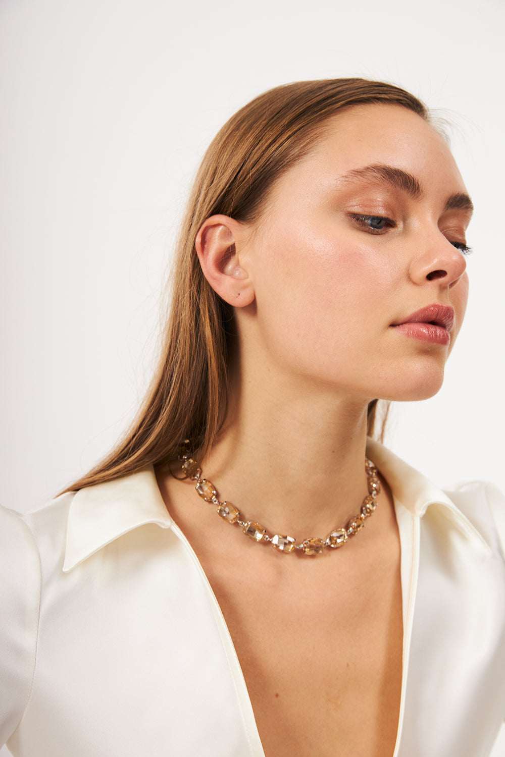 Bonette-Aura Gerdanlık Champagne-Kolye-2-roqelvaxirum.shop