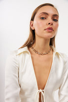 Bonette-Aura Gerdanlık Champagne-Kolye-4-roqelvaxirum.shop