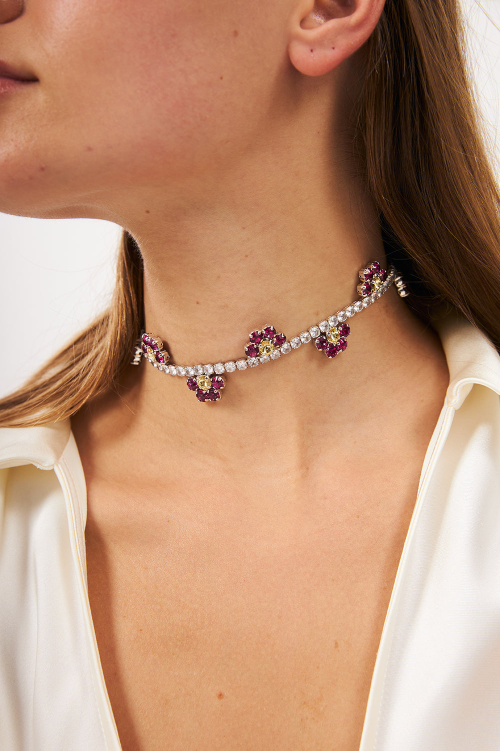Bonette-Half-daisy Choker Dragonfruit-Kolye-2-roqelvaxirum.shop