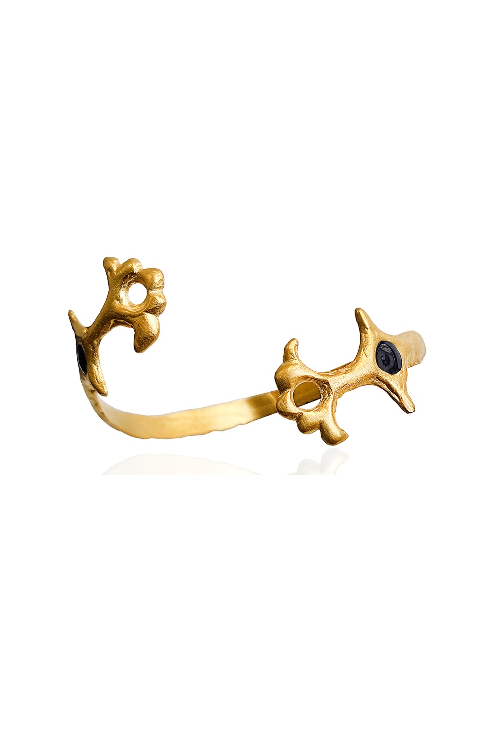 Brambuta-Ankh Siyah Mineli Gold Bileklik-Bileklik-1-roqelvaxirum.shop