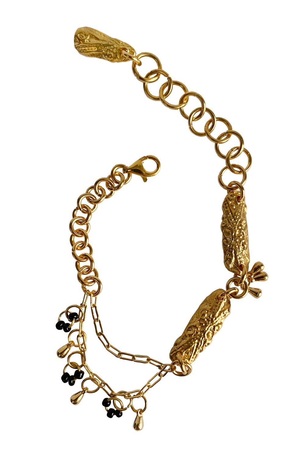 Brambuta-Enuma Bileklik Gold Siyah-Bileklik-1-roqelvaxirum.shop