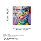 Uv-845 Baskılı Cam Kare Duvar Tablosu 