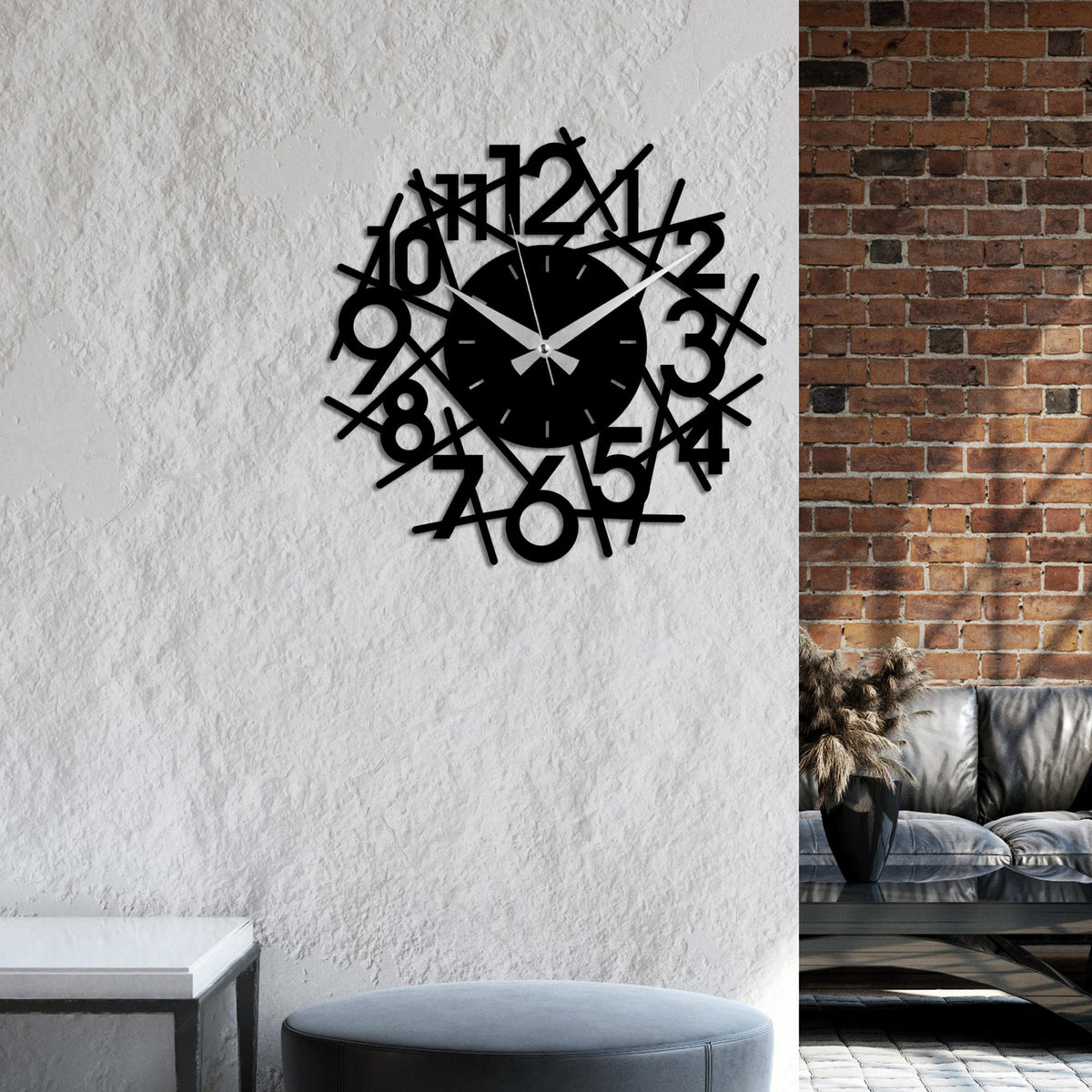 Watch-073 Dekoratif Metal Duvar Saati 