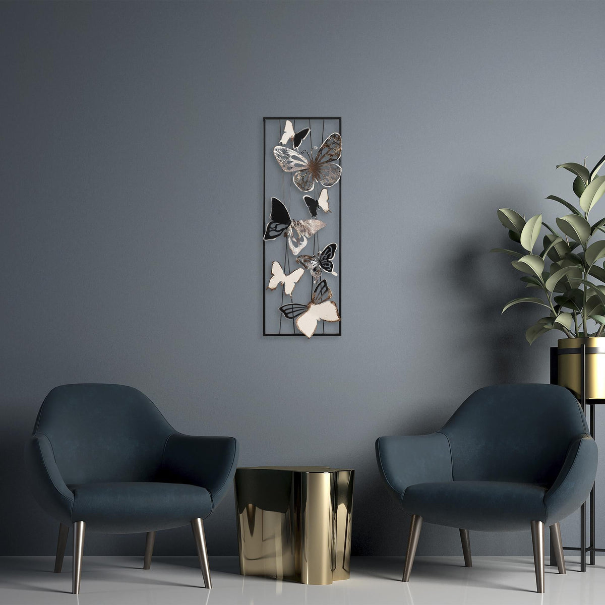 Bys-028 Dekoratif Metal Duvar Tablosu 