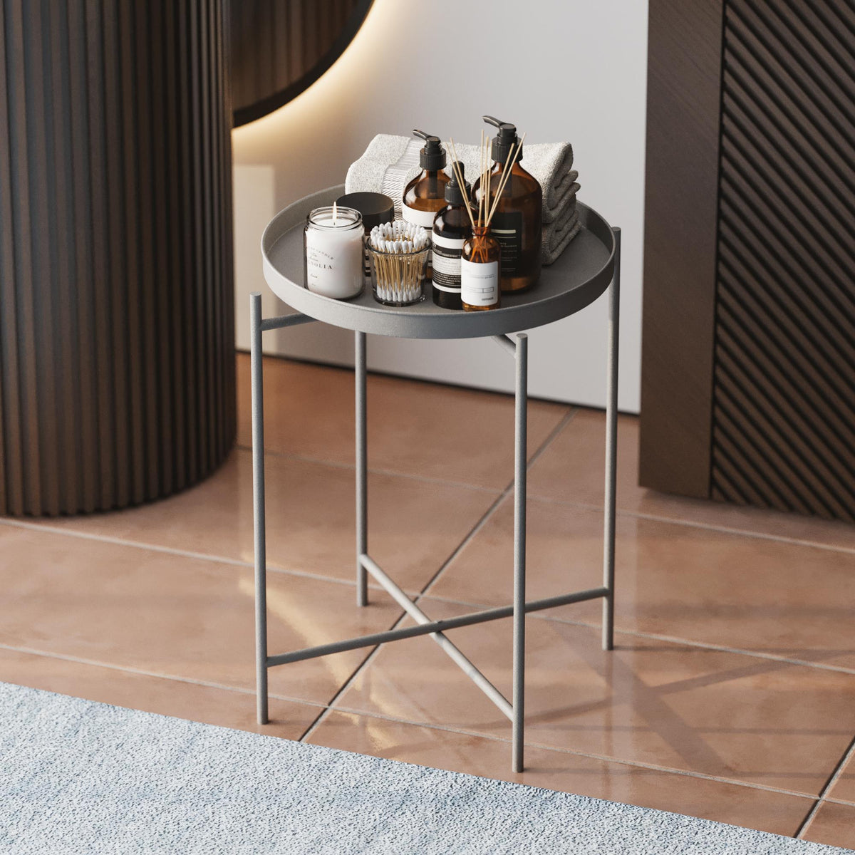 Shb-007-C Dekoratif Metal Sehpa 
